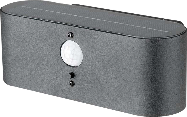 VT-23017 - LED Solar-Wandleuchte, 2,5 W, 100 lm, 3000 K, schwarz, Sensor, I