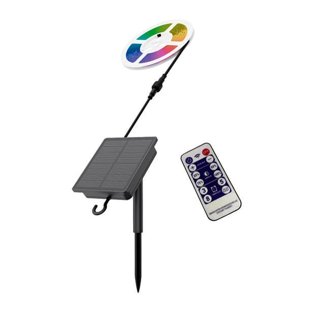 VT-23046 - Solar LED-Streifen, 1,2 W, RGB, 5 m, IP67