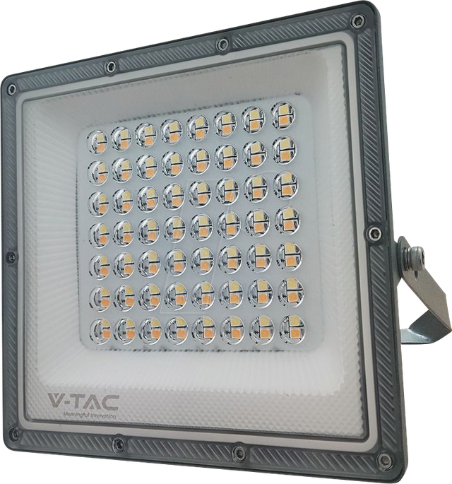 VT-23614 - LED-Flutlicht, 50 W, 4000 lm, CCT, IP65, grau