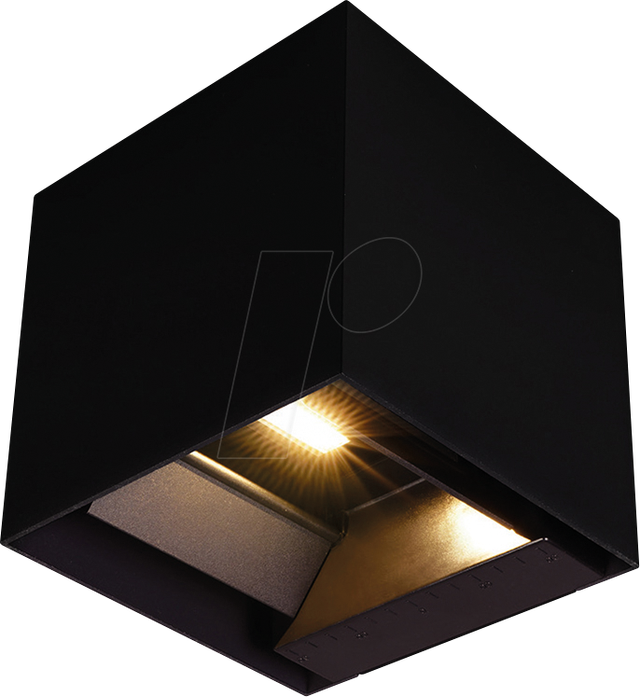 VT-23770 - Solar-Wandleuchte, 9 W, 800 lm, 3000/4000/5000 K, schwarz, IP65