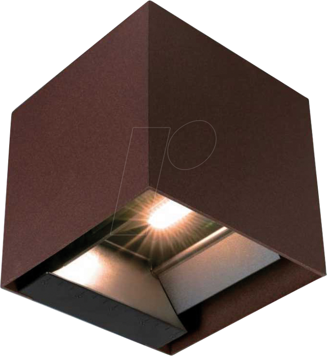 VT-23824 - Solar-Wandleuchte, 9 W, 800 lm, CCT, braun, IP65