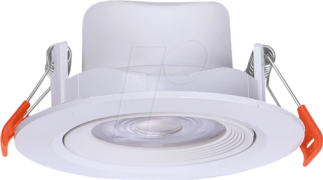 VT-23837 - LED-Einbauleuchte, 7 W, 510 lm, CCT, weiß, rund