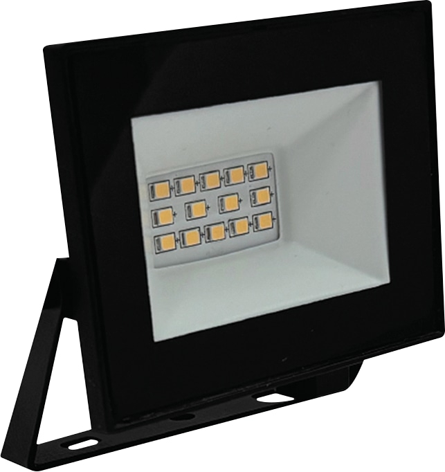 VT-23972 - LED-Flutlicht, 10 W, 850 lm, 4000 K, schwarz, IP65