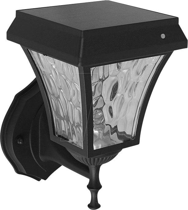 VT-2889 - LED Solar-Wandleuchte, 2 W, schwarz, IP65