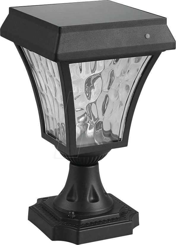 VT-2890 - LED Solar-Sockelleuchte, 2 W, Schwarz, IP65