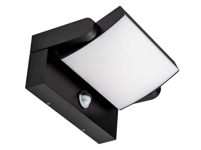 VT-2940 - Wandleuchte, 17 W, 2520 lm, 3000 K, schwarz, IP65, Sensor