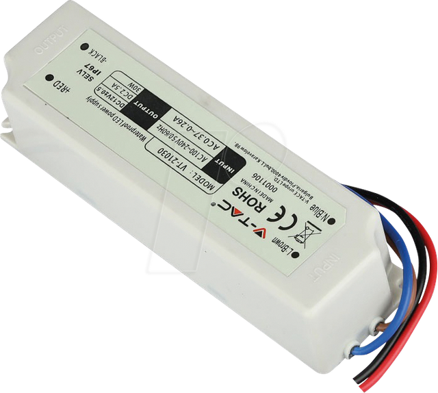 VT-3271 - LED-Netzteil, 30 W, 12 V, 2,5 A, IP67