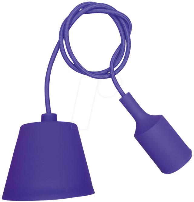 VT-3483 - Lampenfassung Pendel, E27, Silikon, lila