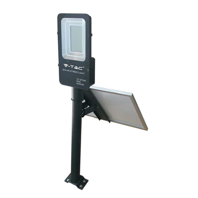 VT-5502 - Solar Straßenleuchte, 50 W, 4000 lm, 4000k, IP65