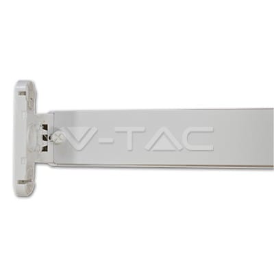 VT-6055 - Unterbaufassung für LED-Röhren, T8, 120 cm, Aluminium, grau