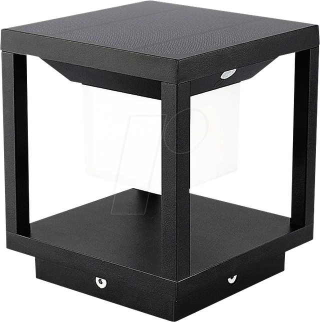 VT-6805 - LED Solarleuchte mit Bewegungssensor, 3000K, Schwarz, IP65