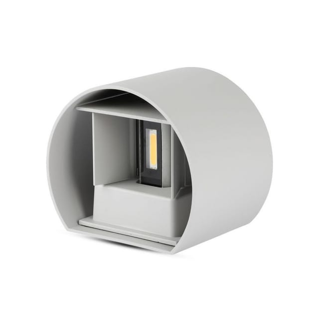 VT-7083 - Wandleuchte, 6 W, 660 lm, 3000 K, grau, IP65