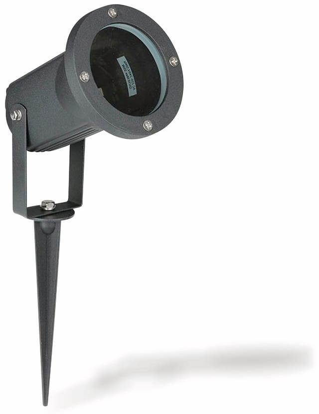 VT-7517 - Gartenstrahler, Sockel GU10, schwarz, IP44