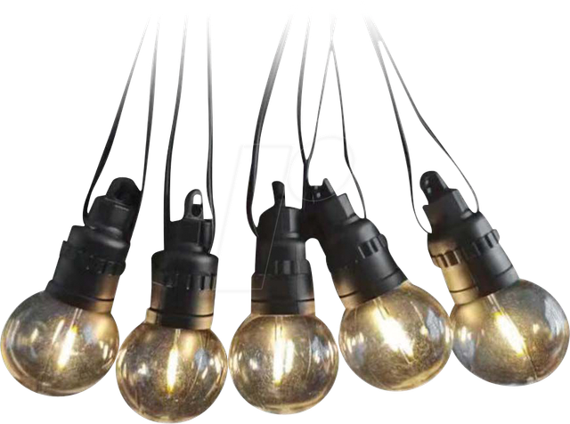 VT-7804 - 10er LED Solar Lichterkette, 12 m, 3000 K, Fernbedienung, IP44