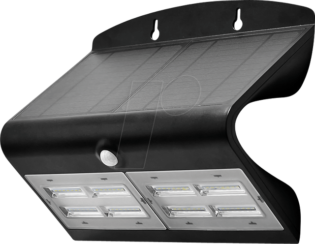 VT-8279 - LED-Solarleuchte, Wandleuchte, 8 W, 4000 K, schwarz, IP65