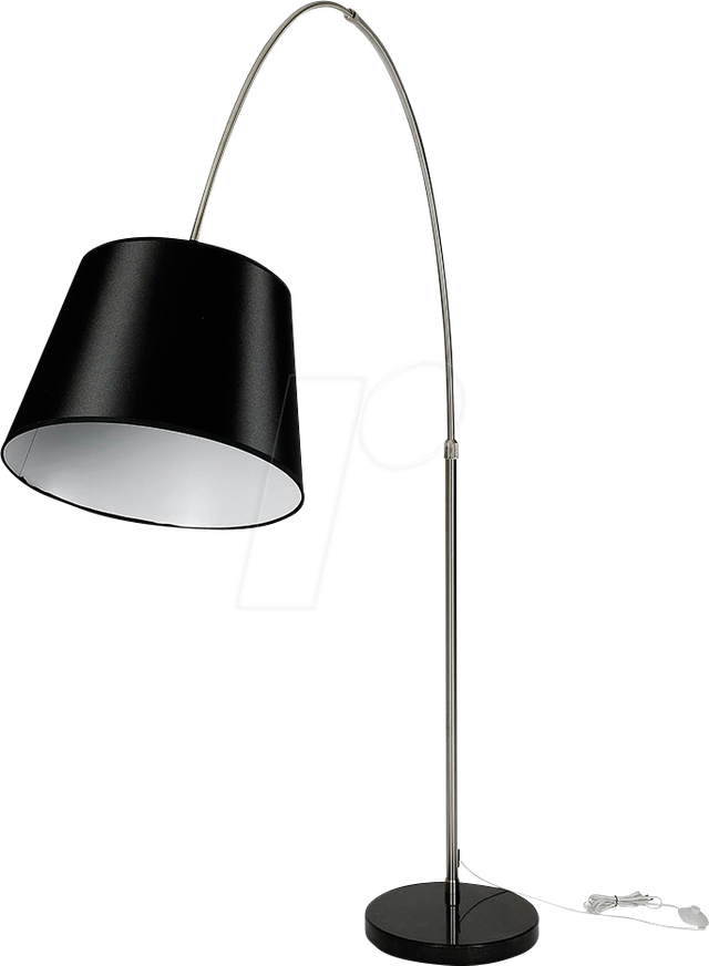 VT-8564 - LED Stehleuchte, E27, schwarzer Lampenschirm