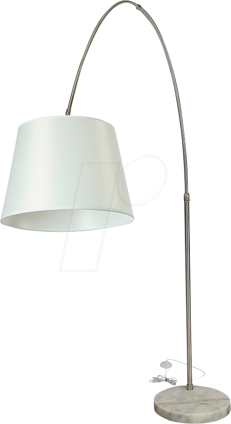 VT-8565 - LED Stehleuchte, E27, elfenbeinfarbiger Lampenschirm