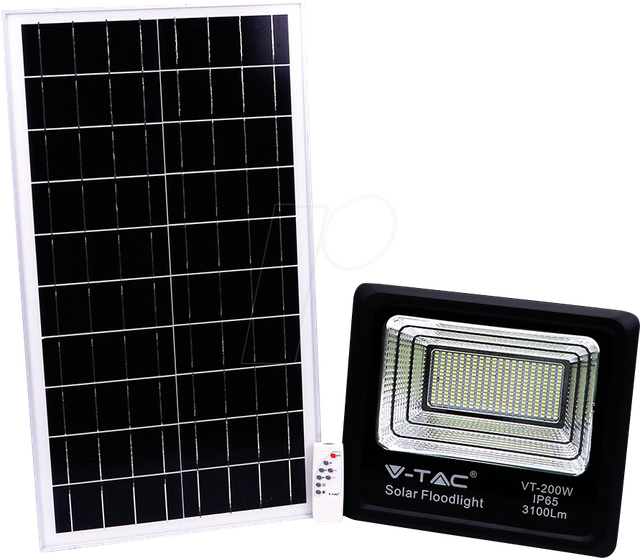 VT-8577 - LED-Flutlicht mit Solarpanel, 40 W, 4000K