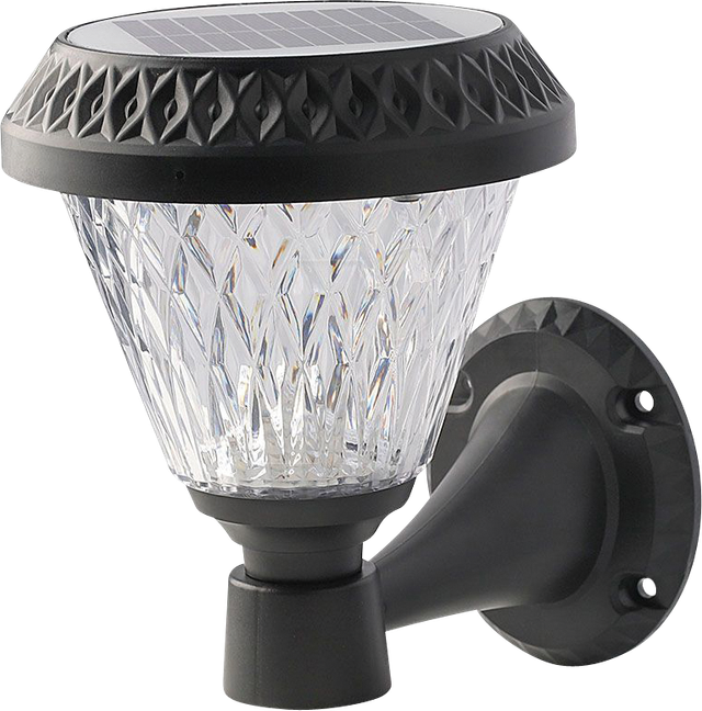VT-93575 - LED Solar-Wandleuchte, 0,8 W, mit CCT Controller, schwarz