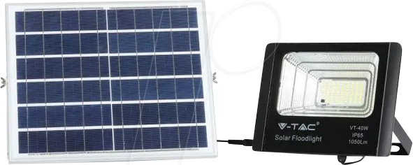 VT-94008 - LED-Flutlicht mit Solarpanel, 16 W, 6000 K