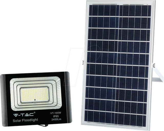 VT-94012 - LED-Flutlicht mit Solarpanel, 35 W, 6000 K