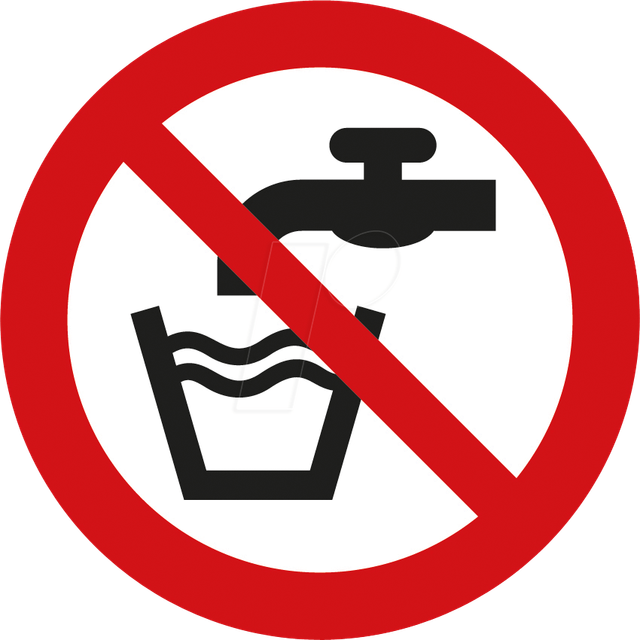 W 74105-1 - Verbotsschilder: Kein Trinkwasser, 30 mm