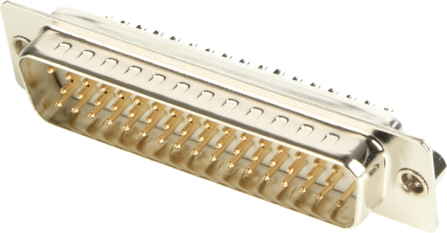 W+P 105-50-1-3-1 - D-SUB Stecker, 50-polig, gestanzte Kontakte, vergoldet