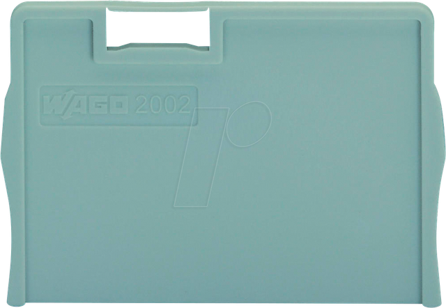 WAGO 2002-1293 - Trennplatte, 2 mm dick, überstehend, grau