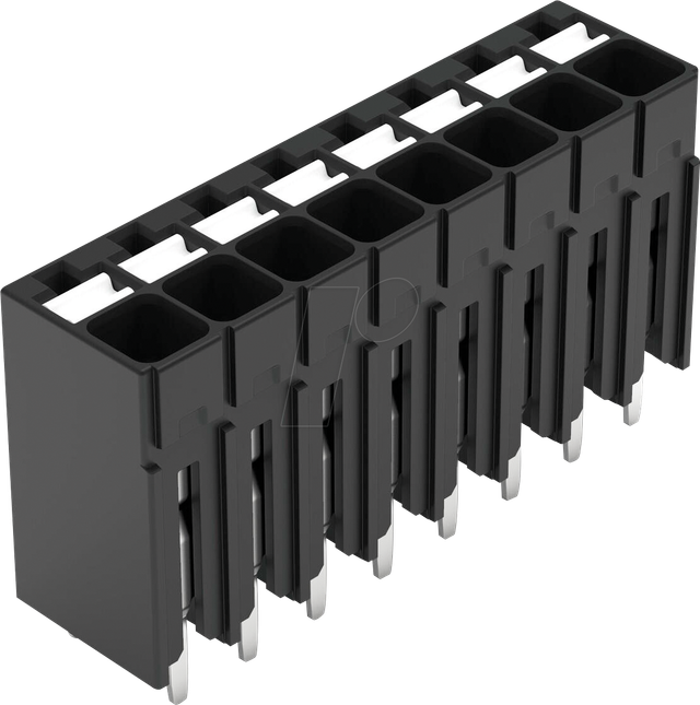 WAGO 2086-1108 - THR-Leiterplattenklemme, Drücker, 1,5 mm², 8-polig