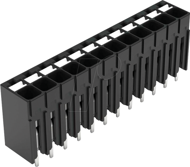 WAGO 2086-1112 - THR-Leiterplattenklemme, Drücker, 1,5 mm², 12-polig
