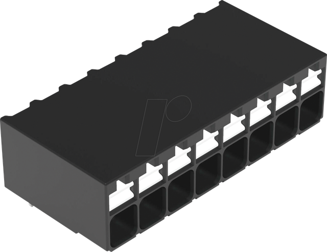 WAGO 2086-1228 - THR-Leiterplattenklemme, Drücker, 1,5 mm², 8-polig