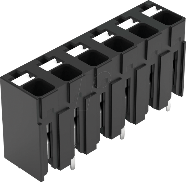 WAGO 2086-3126 - THR-Leiterplattenklemme, Drücker, 1,5 mm², 6-polig