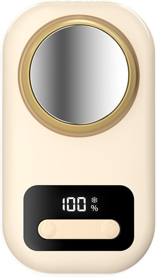 Tragbarer Ventilator Mit Eiskühler, 100 Geschwindigkeitsstufen, Usb-aufladung, 4000-mah-akku, Mit Led-anzeige – Ideal Zum Tragen Um Den Hals Oder Am Gürtel, Für Reisen, Outdoor-aktivitäten Und Camping
