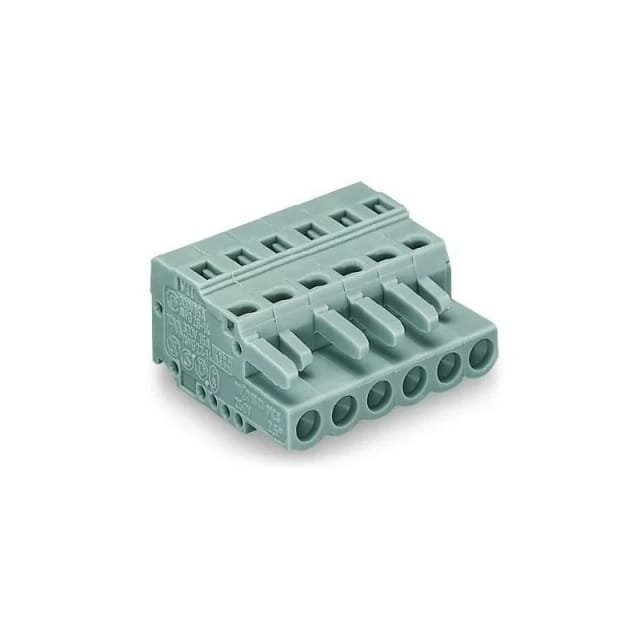 WAGO 231-104 - Federleiste 4-polig, RM 5,0 mm