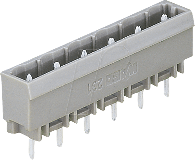 WAGO 231-240 - Stiftleiste gerade 10-polig, RM 7,5 mm