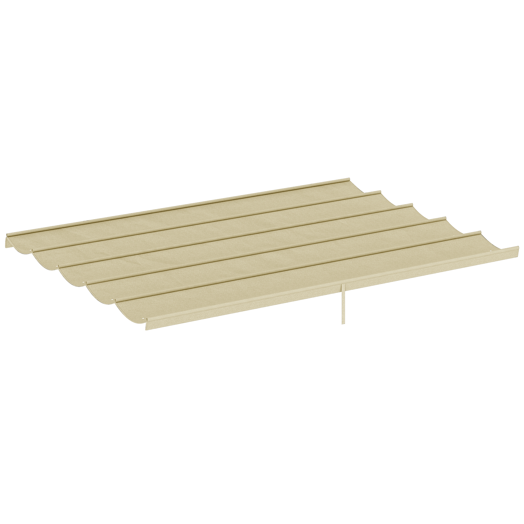 4 X 3 M Großes, Einziehbares Pergola-/pavillondach – Nur Das Dach, 350 X 260 Cm, Beige