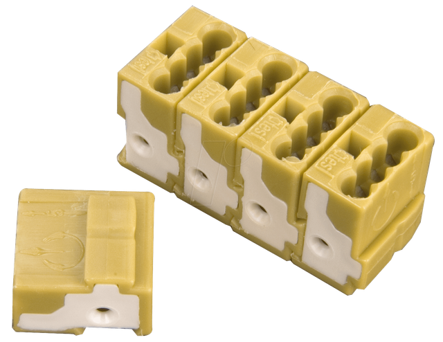 WAGO 243-722 - WAGO Buchsenklemme f. Leiterplatte, blau