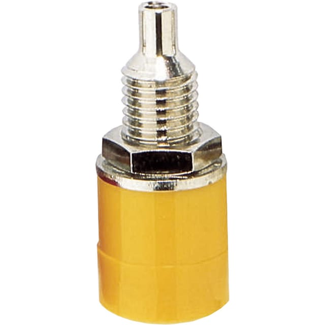 BB 4 GE - Bananenbuchse 4mm, vollisoliert, gelb