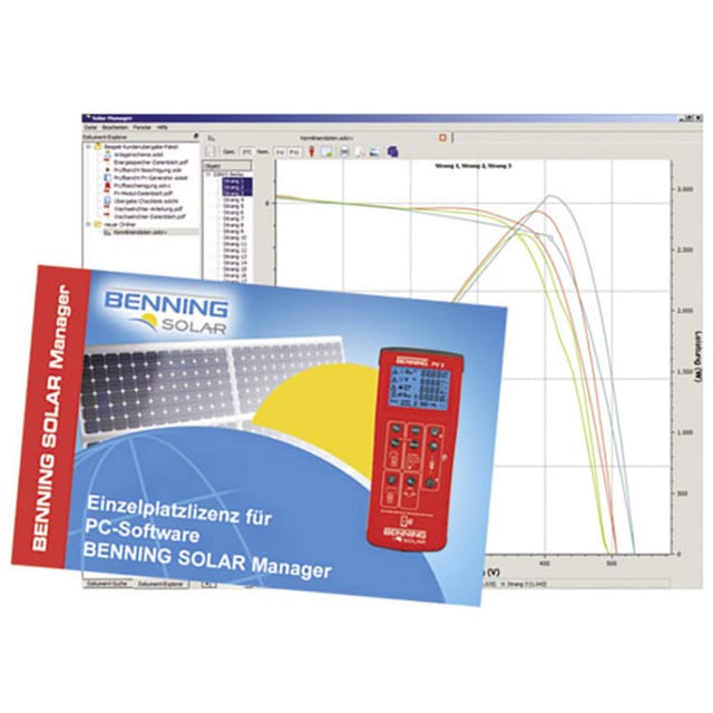 BENNING 050423 - PC-Software Benning SOLAR Manager, Einzelplatzlizenz