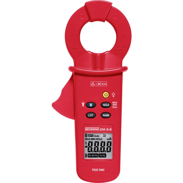 BENNING CM 9-2 - Leckstromzange CM 9-2, TRMS, 1 µA - 60 A AC, Bluetooth®