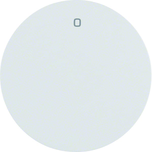 BERKER 16222089 - Wippe mit Aufdruck '0' R.1/R.3 polarweiß, glänzend