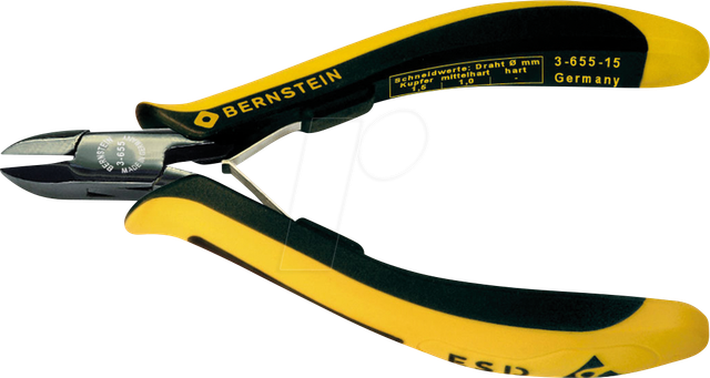 BERN 3-655-15 - ESD Seitenschneider ableitfähig, 125 mm, Mini-Wate