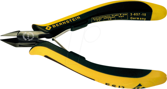 BERN 3-657-15 - ESD Seitenschneider, ableitfähig, 125 mm, Mini-Wate