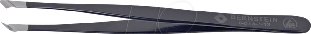 BERN 5 013 7 13 - Bestückungspinzette, diagonal, 125 mm, ESD