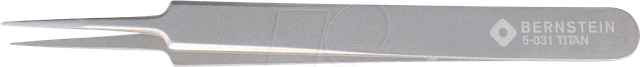 BERN 5 031 - Titan-Pinzette, gerade, sehr fein, 110 mm