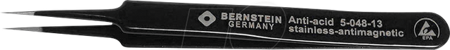 BERN 5 048 13 - SMD-Pinzette, gerade, sehr spitz, 110 mm, ESD