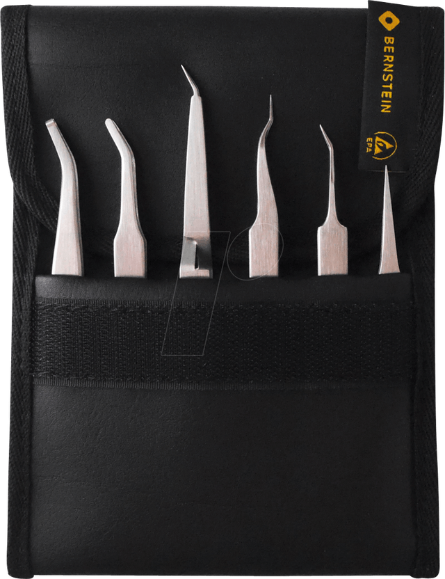 BERN 5 050 - SMD-Pinzettensatz, 6-teilig, mit Tasche