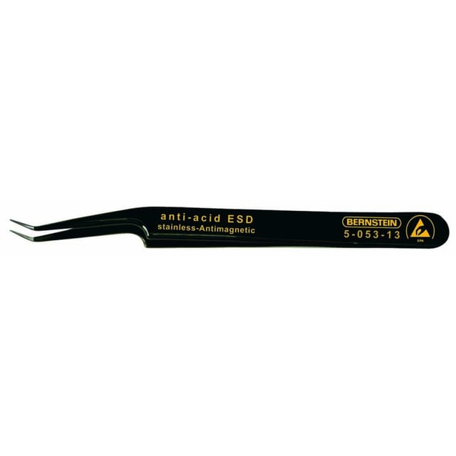 BERN 5 053 13 - SMD-Pinzette, 30° gewinkelt, schräg, 110 mm, ESD