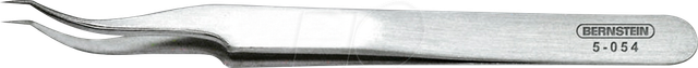 BERN 5 054 - SMD-Pinzette, doppelt gebogen, sehr spitz, 120 mm