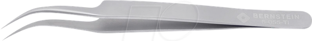BERN 5 055 TI - Titan-Pinzette, 40° gebogen, sehr spitz, 125 mm